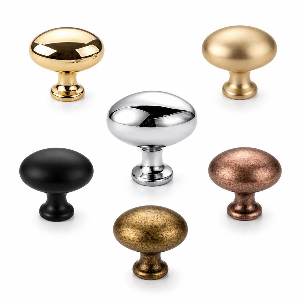 Single Hole Cabinet Handles Oval Door Knobs Vintage Drawer Pulls Furniture Doors