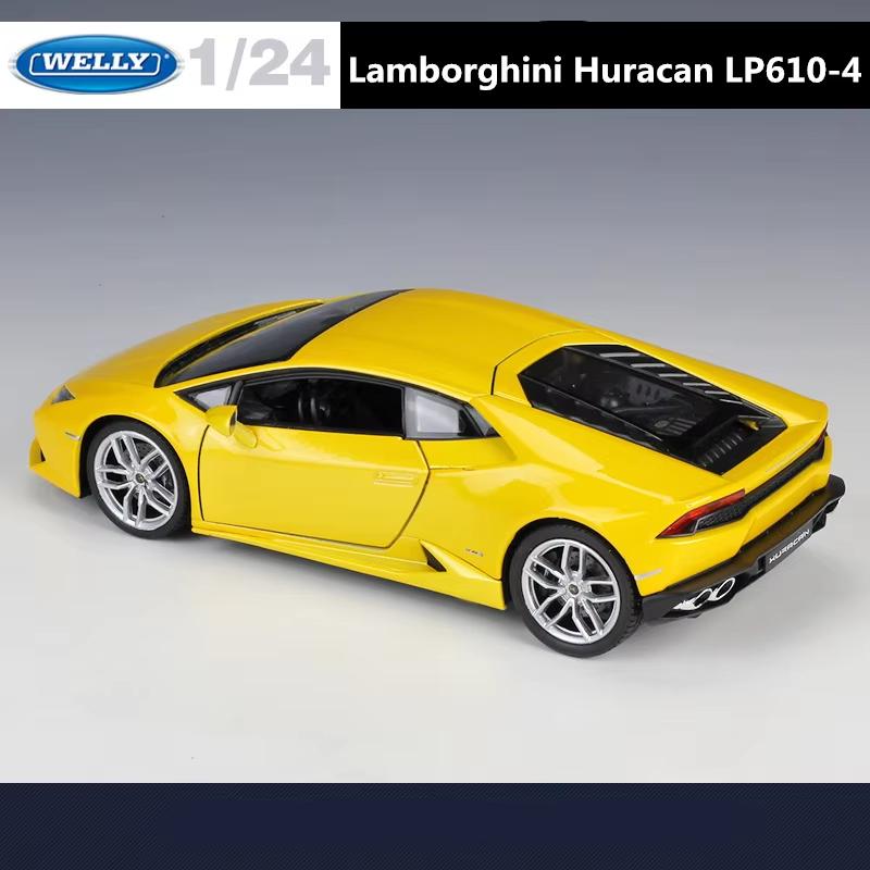 Новый 1:24 Lamborghini LP610-4 гоночная модель автомобиля из литого металла спортивная модель автомобиля имитация модные украшения коллекция детские игрушки мальчики подарок