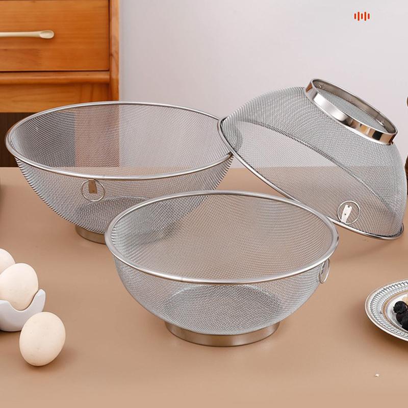 Сито для муки из нержавеющей стали, дуршлаг, сливная корзина, фильтр, сито для сока