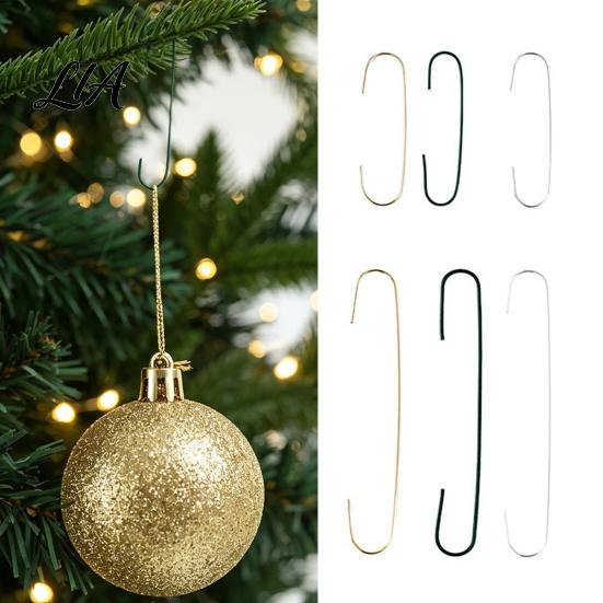 Decorative Hangers for Christmas Trees Ornament Hooks, Metal Wire Hanging Hook, C-Shaped Hooks Ornaments Hanger Tree Decoration, Garland Balls