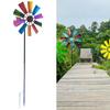 28in Wind Spinner with Metal Garden Stake Pinwheel for Outdoor Garden Decor