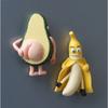 Cute Refrigerator Magnets Fruit Banana and Avocado Funny Magnets for Fridge Whiteboards Home Decoration