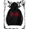 Heavy Duty Men's Hooded Sweatshirt, Fashionable Street Style Cardigan, Zipper Jacket