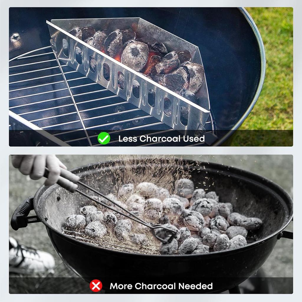 D2 2 шт. Корзина для угля Корзины-держатели для угольного гриля BBQ Аксессуары для барбекю Замена для инструментов и аксессуаров для гриля BBQ