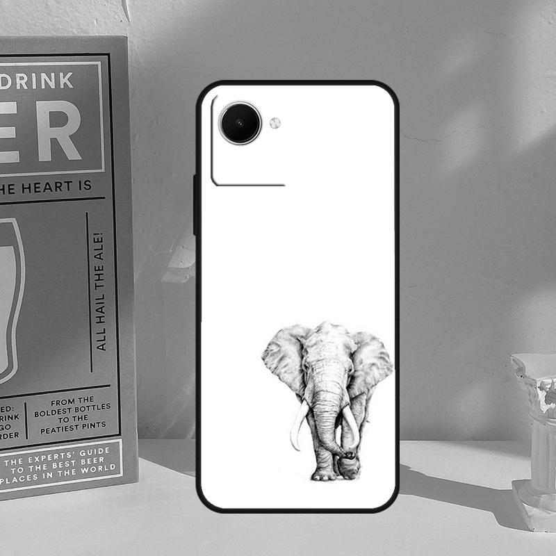 Cute Elephant For Realme 13 12 10 11 14 Pro Plus GT 6T 6 5 GT7 Pro C55 C51 C21Y C25S C75 C67 C61 C53 Case
