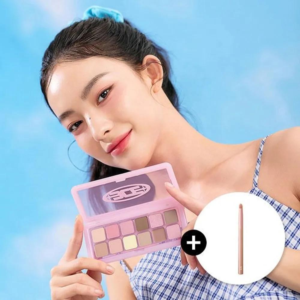 3CE Pure Pairing New Take Eye Shadow (Intense) Glow Eye Point Brush