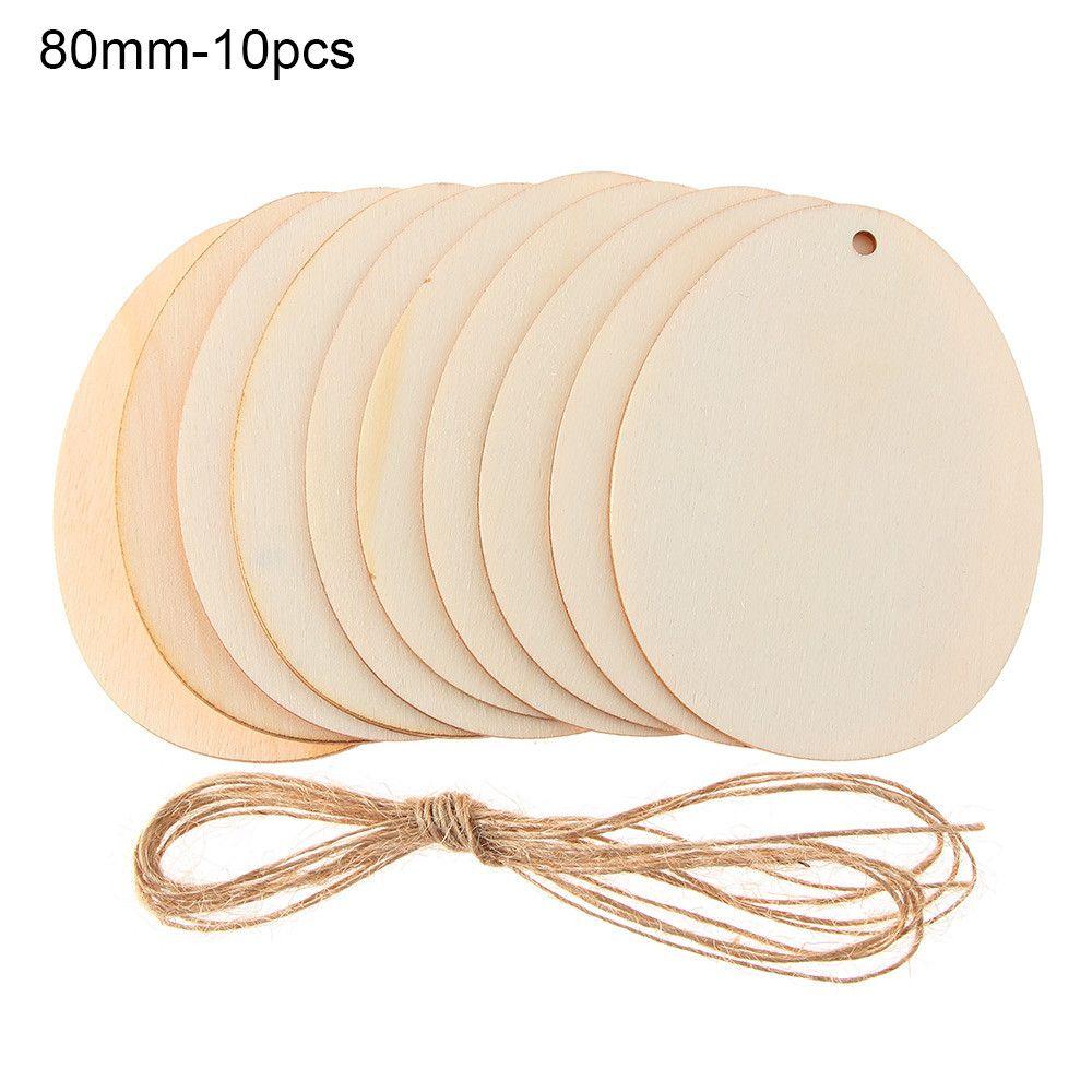 Handcraft Hanging Ornaments Wooden Drawing Easter Eggs Easter Decorations Wood Chips Wood Slice