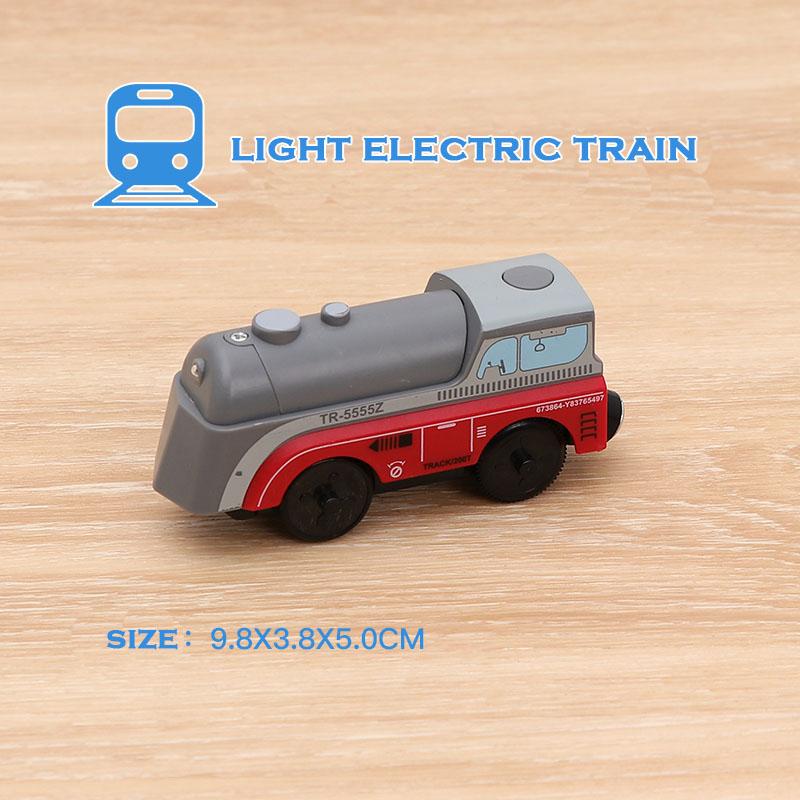 RC Electric Train Set Locomotive Magnetic Train Diecast Slot Toy Fit for Brand Wooden Train Railway Track Toys for Kids Gifts