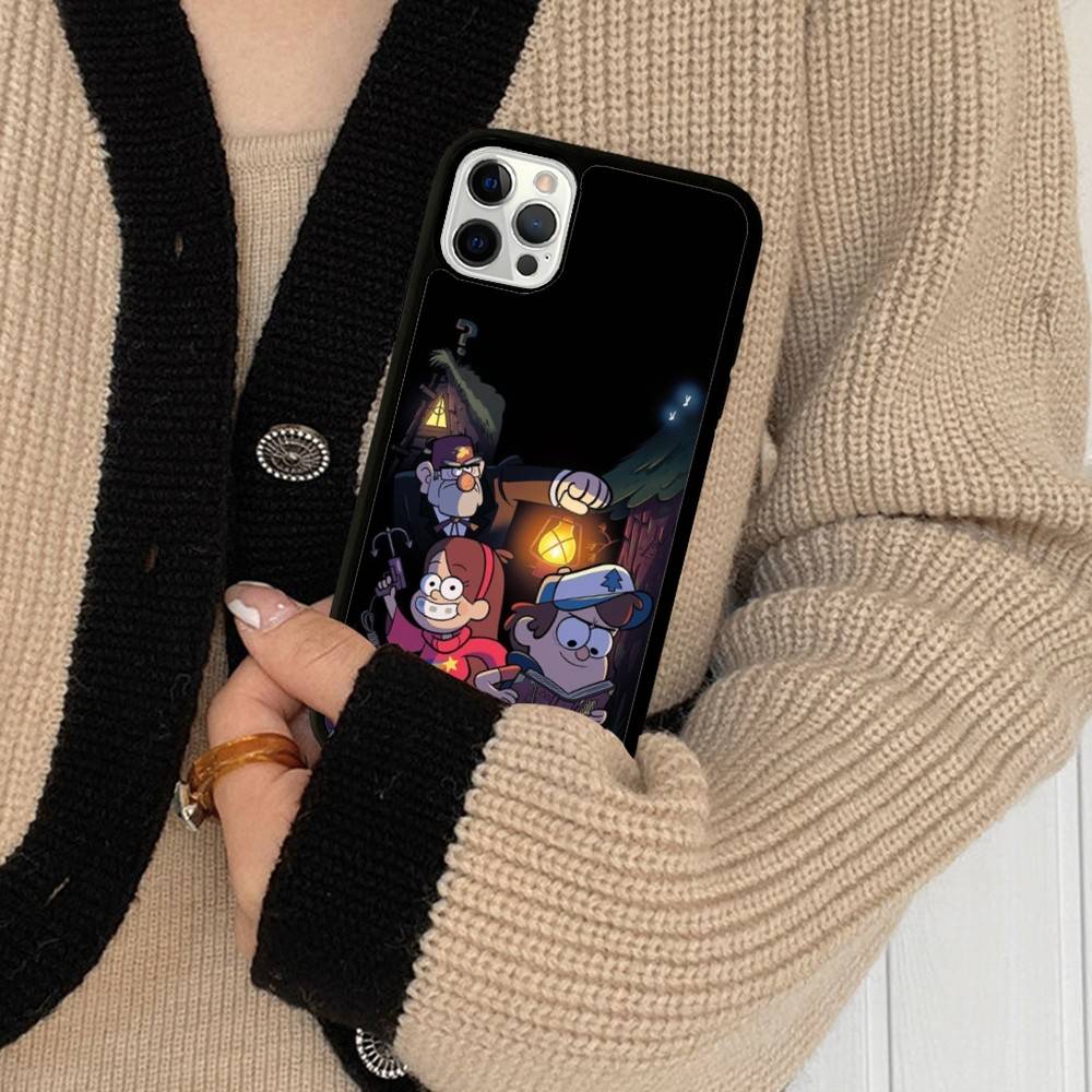Гравити Фолз Свинья Для IPhone 11 12 13 14 15 16 17 Pro Max Plus TPU+PC Ударопрочные Задние Чехлы для Телефона