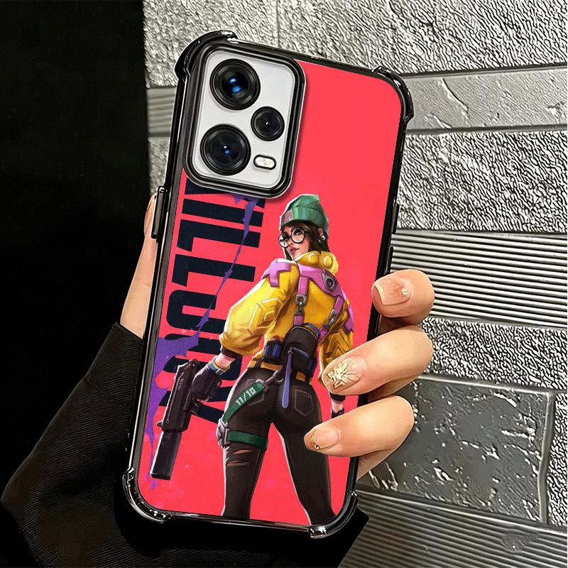 Мягкий чехол для телефона V-Valorant Killjoy для Xiaomi Redmi Note 14 15 Pro Plus 13 12 11S 11T 5G 10 9S 9 Покрытие Защита от падения Fundas