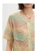 Qianwen Versatile Contrasting Color Knitted Cardigan