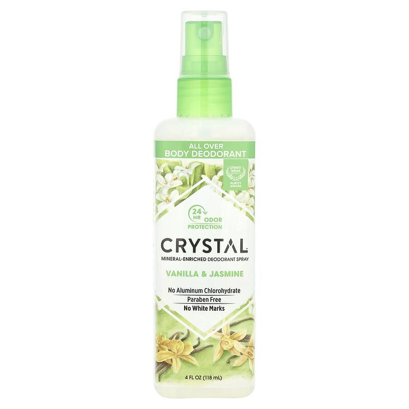 Mineral-Enriched Deodorant Spray, Vanilla & Jasmine, 4 fl oz (118 ml)
