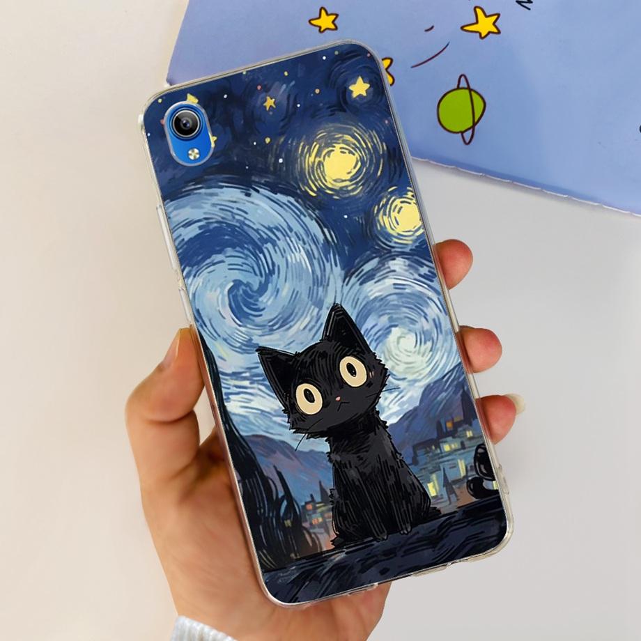 For Vivo Y1s 2020 1929 Back Case Vivo Y91c Y90 1820 1823 Y91i India Soft Silicone Matte Bumper Flower Butterfly Print Coque Capa