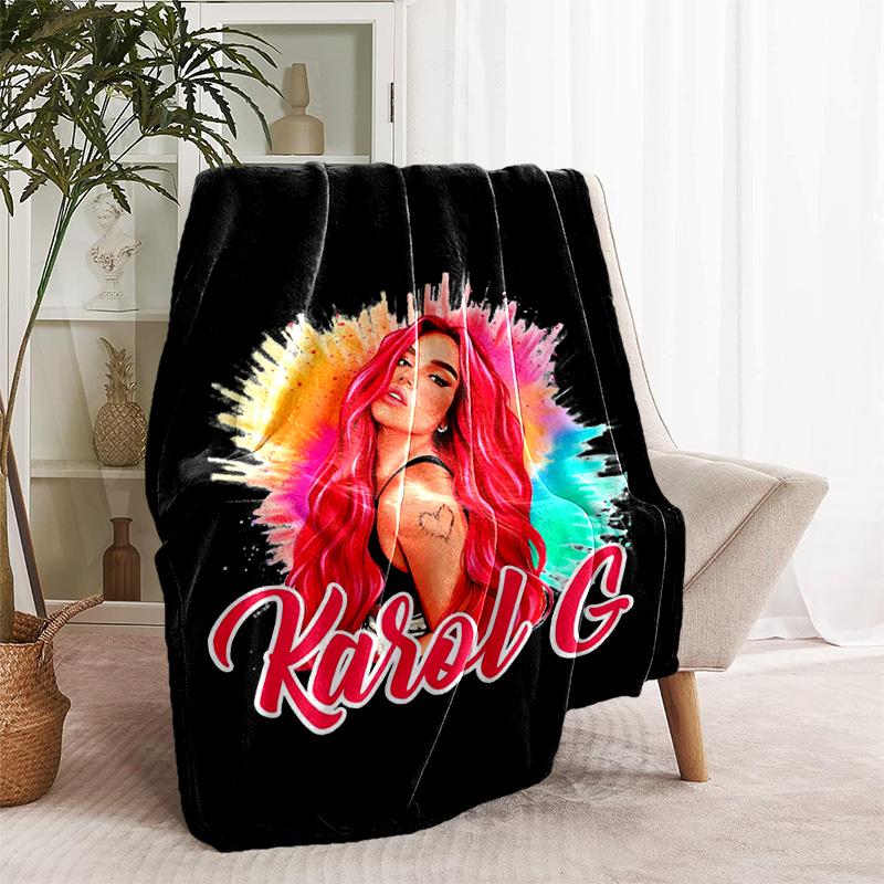 1pc Blanket - Karol G Print Design, Lightweight Blanket for Sofa, Bed- Soft &Warm, Gift for All Seasons