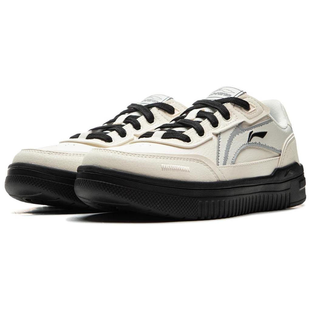 Li Ning Qing Yun Классические ретро мягкие удобные толстые подошвы, увеличивающие высоту, устойчивые к износу, амортизирующие, низкие кроссовки для скейтбординга AGCU308-4