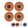4PCS RC Beadlock Wheel Rim Set 1,9 дюймов Алюминиевый сплав 1/10 RC Автомобильная ступица колеса для осевого SCX10 I II II