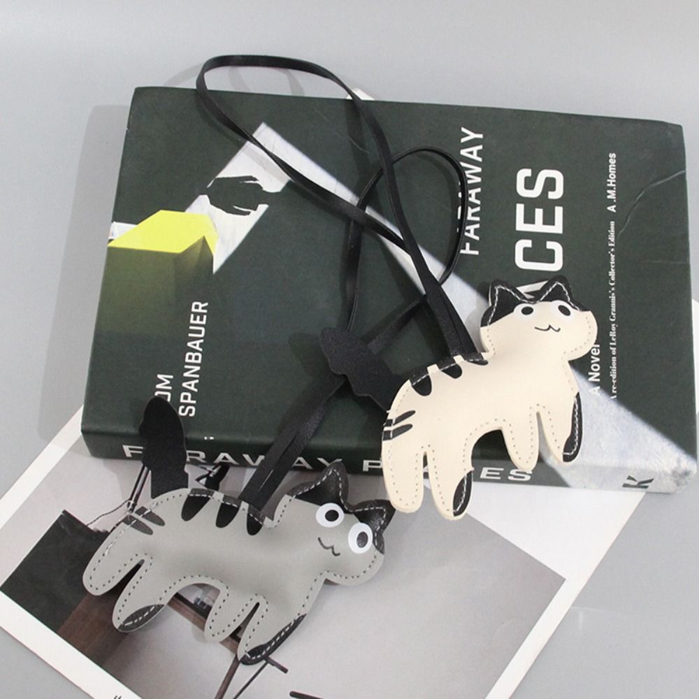 Милый щенок PU кожаный кот вешалка PU кожаная сумка кулон модный мультяшный брелок для мужчин