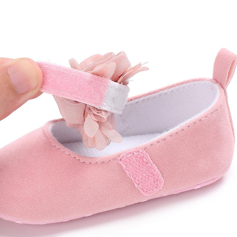 Baby Shoes Spring and Autumn 0-1 Years Old Girl Princess Shoes Small Flower Dance Shoes Soft Bottom Toddler Shoes