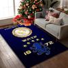 [Rangers FC Printed Carpet] Durable Home and Office Area Rug, Kitchen Farmhouse Decorative Floor Mat