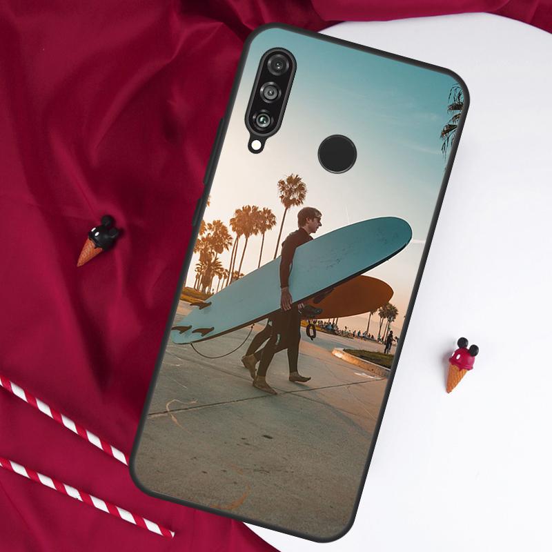 Чехол-серфборд для Huawei Nova 12s 11i 12i 7i 8i Y73 Y70 Y90 Y60 Y72 Y61 Y91 9 10 SE P30 Pro P40 Lite