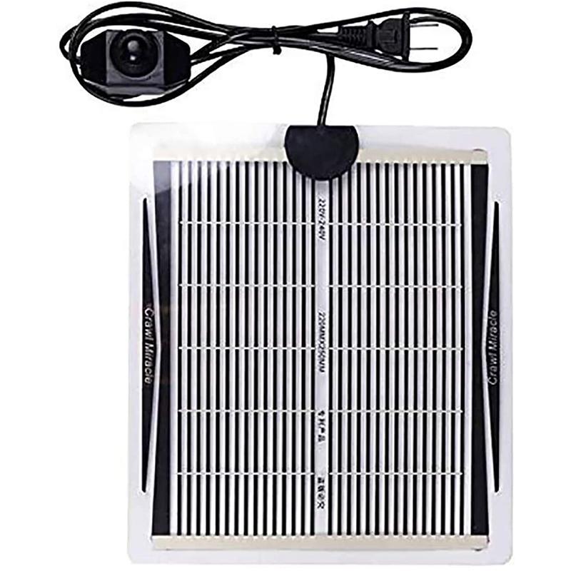 Коврик с подогревом для рептилий с регулируемой температурой для аквариума, домашних животных, ежей, черепах, гекконов, пауков