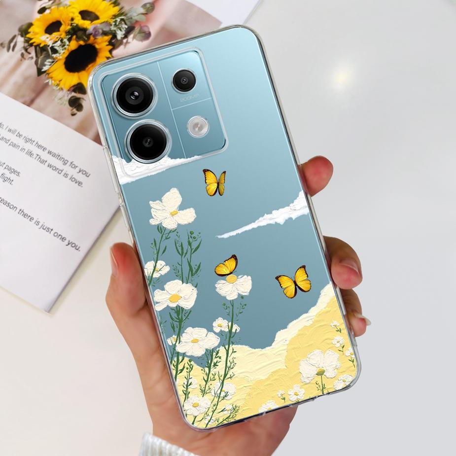 For Xiaomi Poco X6 Pro 5G Case New Fashion Painted Cover Clear Silicone Soft TPU Phone Case For Xiaomi Poco X6 Pro PocoX6 Bumper