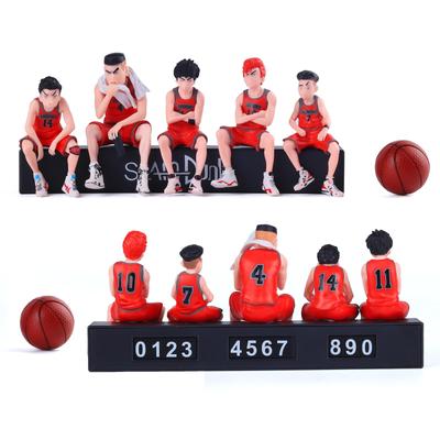 KRGNPLE Ханамичи Сакураги Каэде Рукава Рёта Мияги Хисаси Мицуи Таканори Акаги Slam Dunk Фигура Автомобильные аксессуары Труба Парковка всего 5