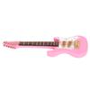 Гитара украшения Миниатюрные украшения Мини музыкальный инструмент Модель Подарочный Розовый 10см