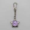 Star Pocket Watch Clock Keychain Zinc Alloy Trinkets Bag Charms Original Design Creative Pendant