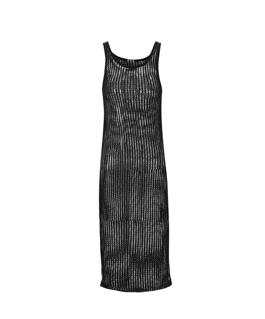 Itove Seoul Net Knit Dress - Black