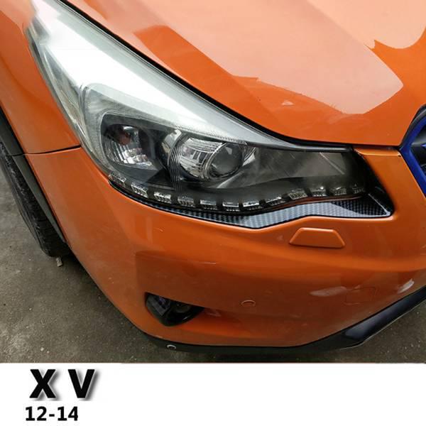 Субару XV (2012-2016) Декоративные полоски для передних фар