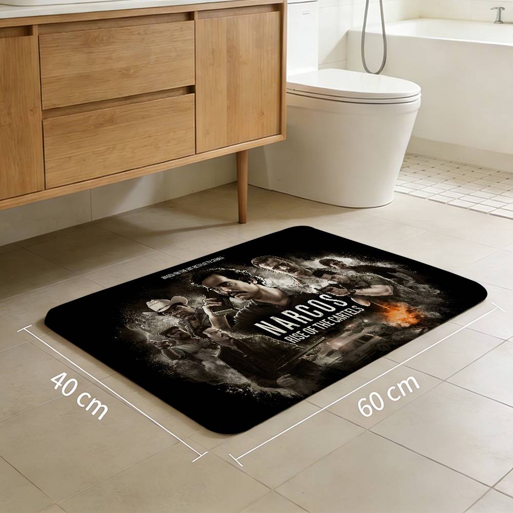 Movie N-Narcos TV Floor Mat Rectangle Anti-slip Home Soft Badmat Front Door Indoor Outdoor Mat Welcome Doormat