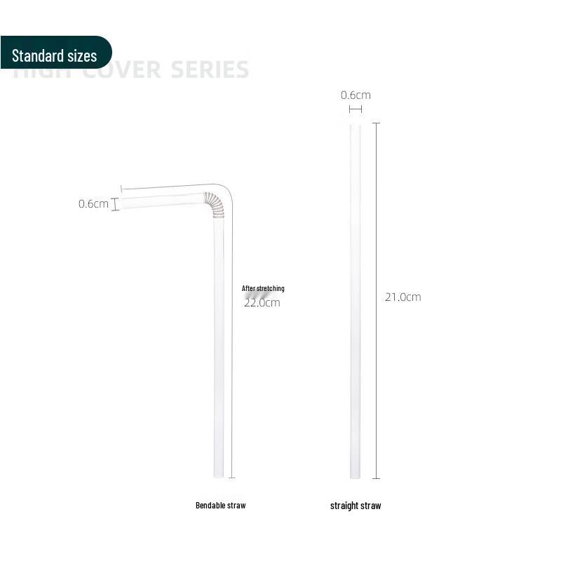 DYMAYKI Disposable Bendable Straws