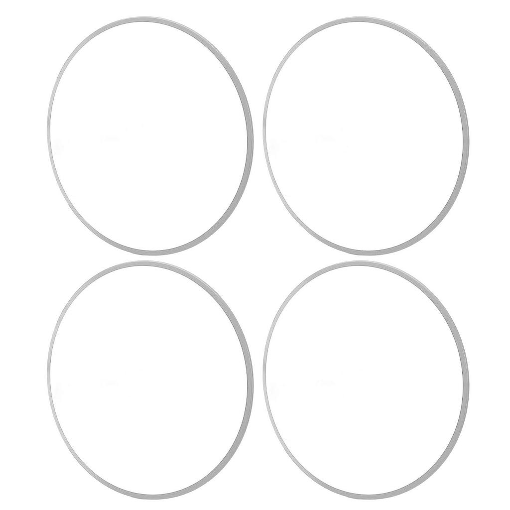 4PCS 16 Inch Wheel Rim Protector Anti Scratch Self Adhesive Aluminum Alloy Metal Wheel Edges Trim Protector Ring Silver