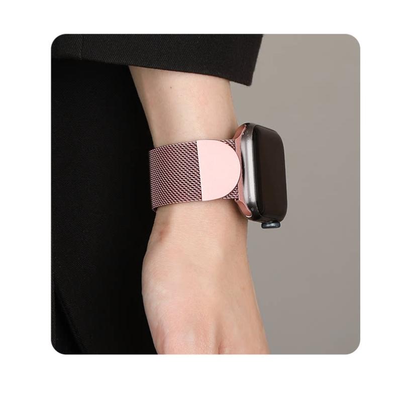 Magnetic Milanese Watch Strap for Apple Watch S11, iWatch 10/9/8/7/SE