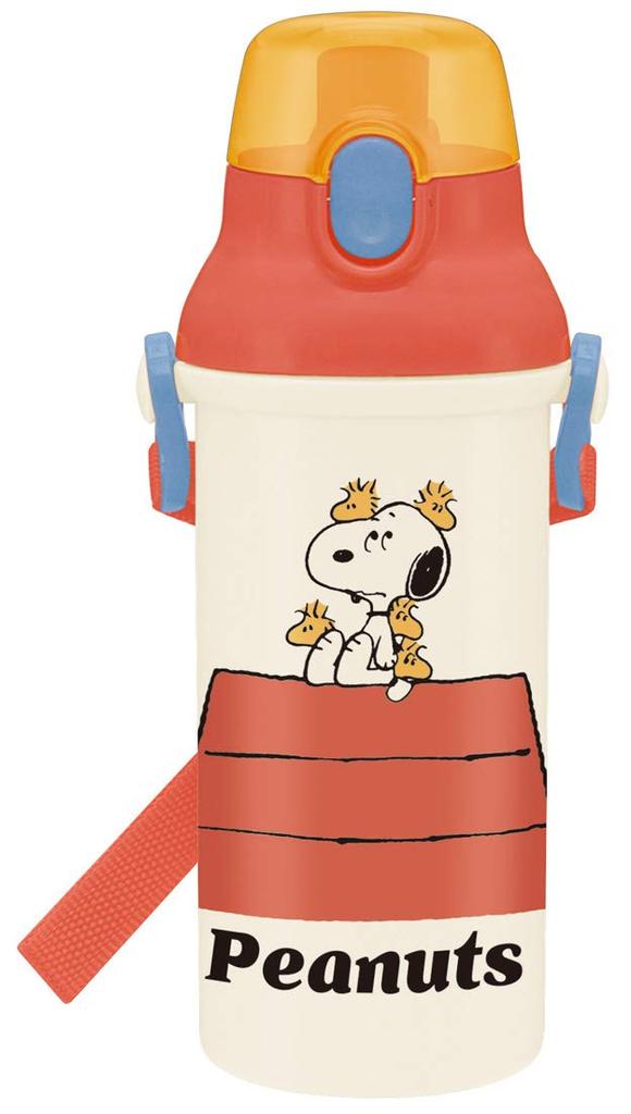 Skater Antibacterial Plastic Water Bottle 480ml Peanuts Retro Snoopy Made in Japan Children's Ag+ PSB5SANAG-A