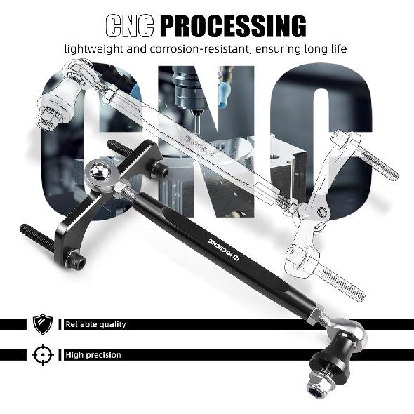 NICECNC Black M8 Touring Rear Stabilizer Compatible with Harley Street Glide FLHX 2017-2025,Compatible with Harley CVO Road Glide FLTRXSTSE ST 2024