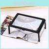 A4 Portable Foldable Rectangular 3x Reading Magnifying Glass With Light Led