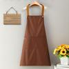 Однотонный кухонный фартук Yousheng с двойными карманами, водонепроницаемый, маслостойкий, регулируемый, дышащий, для мужчин и женщин, шеф-повара, для готовки, выпечки, фартук-нагрудник