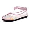 Women's Ethnic Style Embroidered Cotton Linen Shoes Spring and Summer Patchwork Flat Soft Sole Mesh Shoes