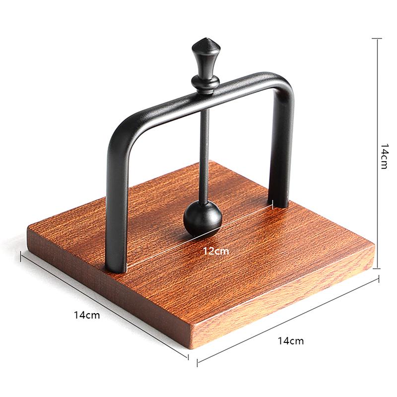 Napkin Holder Wood Table Napkin Holder With Weighted Metal Arm Modern Cocktail Napkin Holder For Home Kitchen Office Restaurant