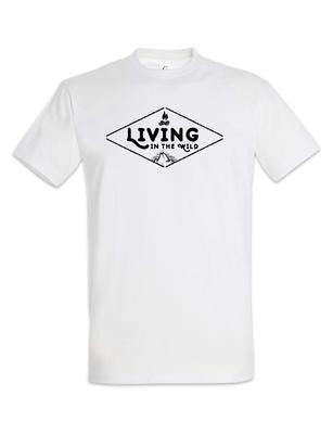 Living In The Wild T-Shirt Bonfire Campfire Environmental Protection Camping