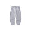 Training Series Solid Color Mid Waist Fleece Cuffed Knitted Sports Pants Men Bottoms Gray 152347307-1