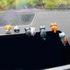 6Pcs Car Dashboard Decoration Cute Kitten Ornament Car Interior Center Console Self Adhesive Mini Kitten Ornament