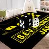 Sev Marchal Floor Mat Cheaper Anti-slip Modern Living Room Balcony Printed Bedside Mats