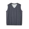 Мужская мода принтованный жилет с V-образным вырезом без рукавов трикотажный пуловер