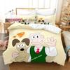 Комплект постельного белья Kawaii Gromit Single Twin Full Queen King Size, комплект постельного белья Aldult Kid Bedroom Duvetcover Sets Print Anime Bed Sheet Set