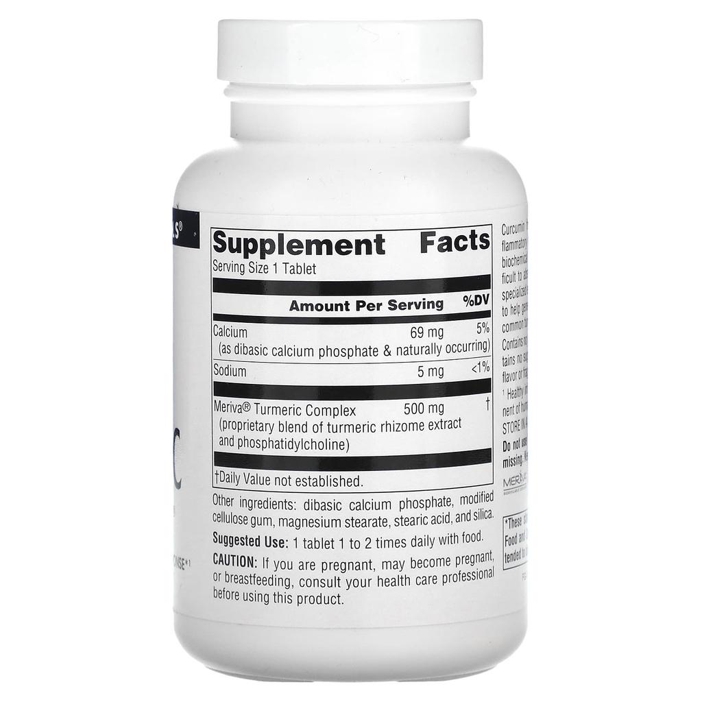 Source Naturals Turmeric with Meriva, 500 Mg, 120 Tablets