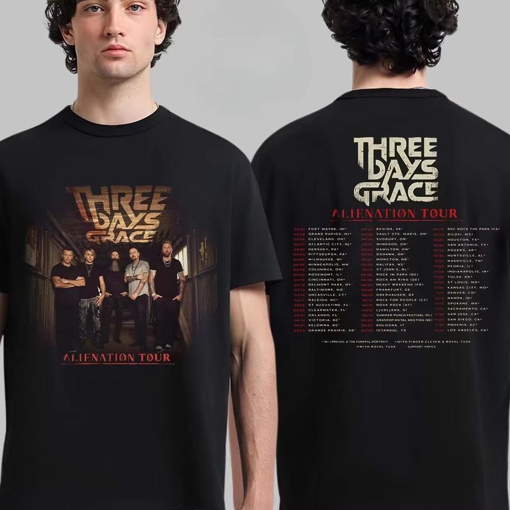 I Hate Everything About You Three Days Grace Postgrunge Band Graphic Tshirt Cotton Unisex Unisex Streetwear Tee