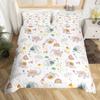 Cartoon Animal Rainbow Duvet Cover Queen Kawaii Elephant Bedding Set Kids Bedroom Decor Quilt Cover Polyester Comforter Cover
